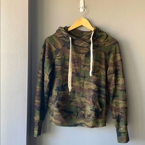 Camo Distressed Hoodie (NSF x SoulCycle)